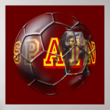 Fangeschenke zeitgenössischen Fußballs Spaniens fu Posterdrucke