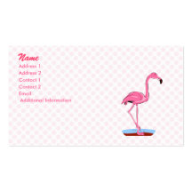Fanny-Flamingo Visitenkartenvorlage