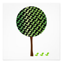 Fantail-Vogel-Baum Customizeable Entwurf Individuelle Ankündigskarten