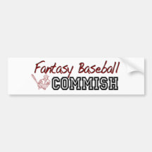Fantasie-Baseball Commish Autosticker