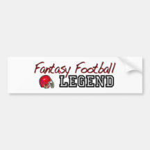 Fantasie-Fußball-Legende Autoaufkleber