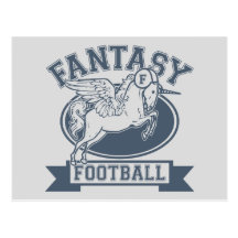 Fantasie-Fußball Postkarten
