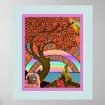 Fantasie-Insel Poster