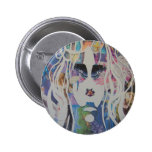 Fantasie-Mädchen im Negativ Anstecknadelbuttons