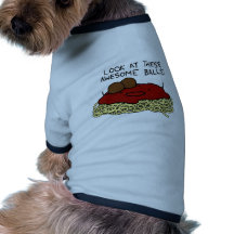 Fantastische Bälle Hund T-shirt