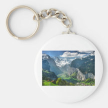 Fantastische die Schweiz-Alpen Schlüsselanhänger