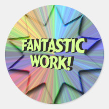 Fantastischer Arbeits-Aufkleber