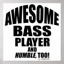 Fantastischer Bass-Spieler Poster