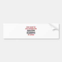 Fantastischer Diabetiker in der Aktion Autosticker