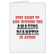Fantastischer Diabetiker in der Aktion Karten