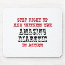 Fantastischer Diabetiker in der Aktion Mauspad