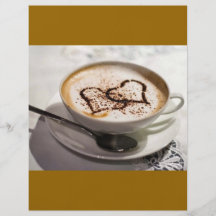 Fantastisches Kaffeefoto Flyer Druck
