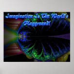 Fantastisches Plakat des Fraktal-4
