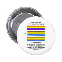Farbblinder Test (Farben des Regenbogen-Visions-Te Anstecknadelbuttons