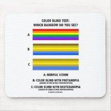 Farbblinder Test (Farben des Regenbogen-Visions-Te Mousepad