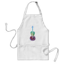 Farbe gewaschenes Cello Schürzen