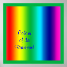 Farben des Regenbogens Posterdrucke