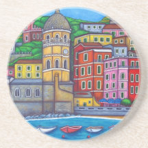 Farben von Vernazza Cinque Terre Untersetzer