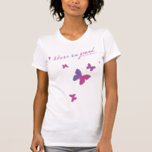 farbige Schmetterlinge T-shirts