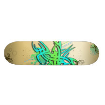Farbige Tätowierung entwarf Skateboard Bedruckte Skateboarddecks
