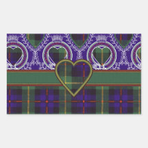 Farquarson ScottishTartan Rechrteckaufkleber