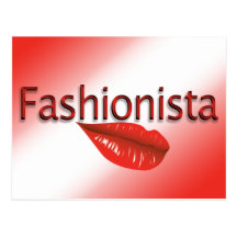 Fashionista-Postkarte