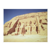 Fassade des Tempels von Ramesses II Leinwand Druck