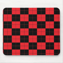 Fast kariertes rotes und schwarzes Checkered Mouse