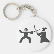 Fechten gegen Kendo keychain Schlüsselband