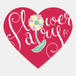 Feeaufkleber der Blumen-I <3