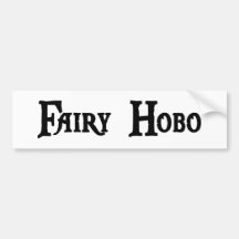Feenhafter Hobo-Autoaufkleber