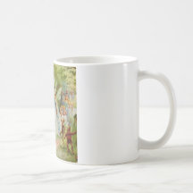 Feenhafter Prinz und Thumbelina im magischen Holz Kaffeetassen