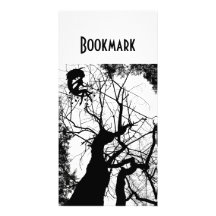 FEENHAFTES WEBBY LESEZEICHEN DES BAUM-B&W FOTOKARTEN
