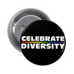 Feiern Sie Diversity-schwarzen Knopf Button