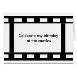 Feiern Sie meinen Geburtstag an der Film-Einladung Karten