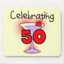 Feiern von 50 T-Shirts und von Geschenken Mousepad