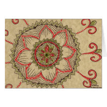 Feiertag Mandala-Gruß Karte