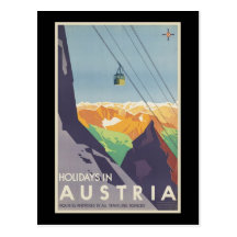 Feiertage in Österreich Postkarte