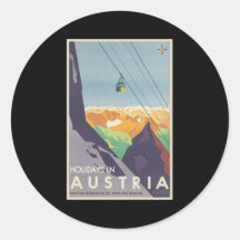 Feiertage in Österreich Runde Sticker