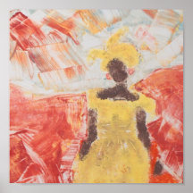 Feine Kunst-Druck auf Leinwand/afrikanischer Frau Plakatdruck