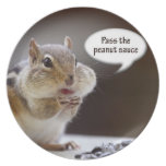 Feinschmeckerisches Kochchipmunk-Bild Flache Teller