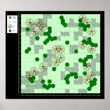 Feld der Bäume - Battlemap Plakat