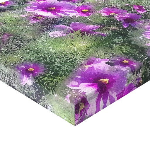 Feld des Blumen Leinwand-Druckes Gespannter Galeriedruck