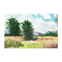 "FELD" DURCH HARRIET DAVIDSOHN - KÜNSTLER - GRAFIK GESPANNTE GALERIEDRUCKE