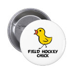 Feld-Hockey-Küken-Knopf Anstecknadelbutton