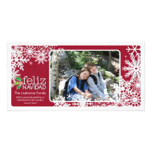 Feliz Navidad - 1 foto Tarjetas Fotográficas