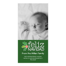 Feliz Navidad - 1 vertikales Foto Bild Karte