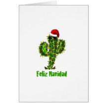 Feliz Navidad - Arizona-Weihnachtssaguaro-Lichter Karten