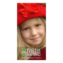 Feliz Navidad: Ein großes Foto Fotokarten