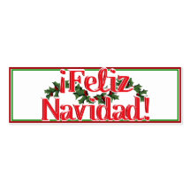 Feliz Navidad mit Stechpalme Visitenkartenvorlage